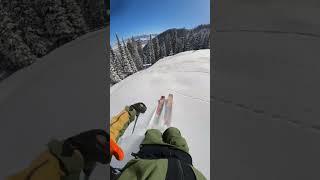 Bluebird ski run #skiing #backcountryskiing