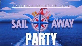 Sail Away Party on the Carnival Sunshine 2024