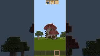 construction mushroom house #alexgames #gaming #shorts #minecraft #house #subscribe