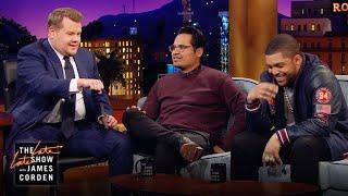 O'Shea Jackson Jr., Michael Peña & James Corden Can't Ride Horses