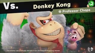 Super Smash Bros Ultimate vs Donkey Kong (Unlocks: Professor Chops) World of Light - Adventure Mode