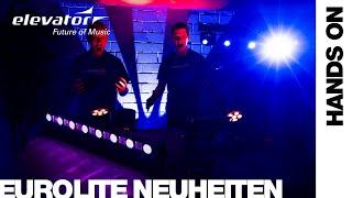 Hands On: Eurolite Neuheiten | LED-Bar, Moving-Heads, Akku-Spot, PAR-Spot & Light Captain