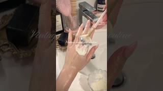 Back with another vintage-style handcare routine #selfcare #nailcare #facial #selfcareroutine #asmr