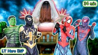 Spider-Man y la Casa Encantada || Equipo Spider-Man vs Novia Fantasma || Acción real+MÁS