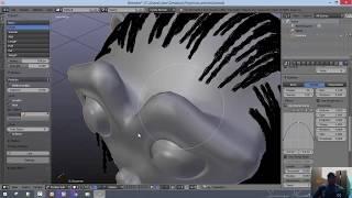 Creating braided hair in blender 2 79