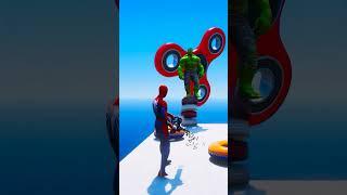 GTA 5 Epic Water Ragdolls | Spider-Man Jumps / Fails ep.163 #shorts