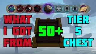 What I Got From 50+ Tier 5 CHEST With MAX Droprate [Project Slayers]