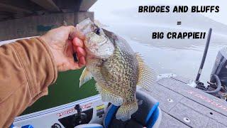 CRAPPIE Fishing On BLUFFS And BRIDGES