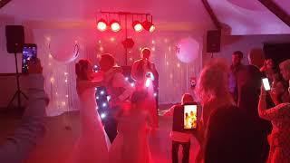 Ellie Sax playing for a wedding party