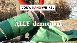 Demontage van de Ally kano