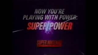 SNES - Super NES from Nintendo commercial - 'Now You're Playing with Power...Super Power!' (1991)