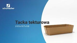 Tekturowe opakowanie na owoce i warzywa | Tacka wysoka 205x107x58