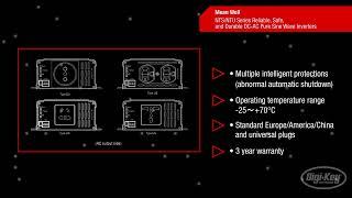 MEAN WELL  NTS/NTU Series DC-AC SineWave Inverters | First Look