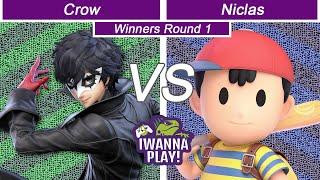 IWanna Smash 60 - Crow (Joker) Vs Niclas (Ness) - Winners Round 1