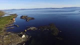 Drone fligth over east coast of  Rennesøy.