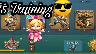 Lords Mobile | Training T5 Troops | big lead tingting shop #lordsmobile