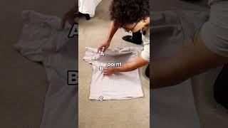 Shirt folding hack  #fashion #hack #shorts