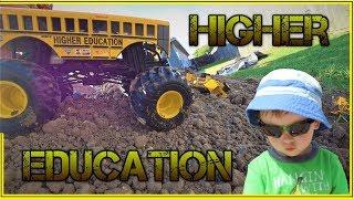 Monster Truck Monday 28: Monster Jam Monster Truck Higher Education Unboxing & Backyard Play