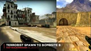 CS 1.6 vs CS:GO de_dust2 Map Comparison: Graphics, Layout, Design Differences Over Time