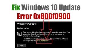 How to Fix Windows 10 Update Error 0x800f0900