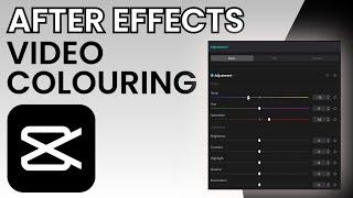 After Effects: Free Colouring On Capcut PC Desktop 2023