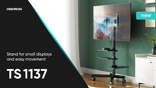 ONKRON Mobile TV stand up to 40 kg for 23"-60", black TS1137