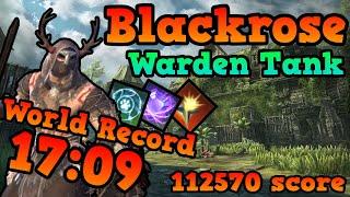 ESO - Blackrose Prison Former World Record | 112570 score 17:09 | Warden Tank [Waking Flame]