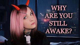 Sleep Demon ASMR // rain, personal attention, soft speaking
