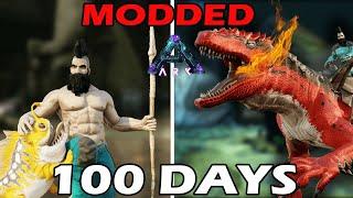 I Spent 100 Days in Ark MODDED Aberration!