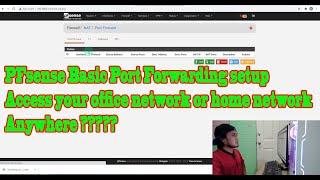 Pfsense Port Forwarding Basic configuration (tagalog Ver)