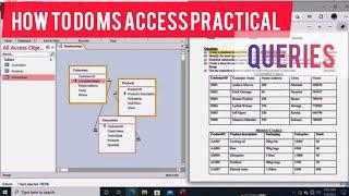 Ms Access Database Development Process Tutorial 13 (Tables, Relationship, Forms, Query and Reports)