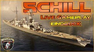 SCHILL [T8 CA GER]  Gameplay & Eindruck heute in World of Warships 