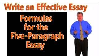 How to Write an Essay: Formulas for 5-Paragraph Essay