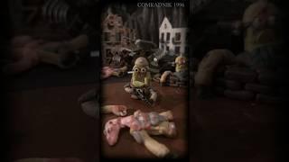 Миньоны из пластилина #stopmotion #animation #анимация #claymation #horrorstories #страх #монстр