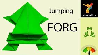 How To Make a Paper Jumping Frog - Fun & Normal Origami