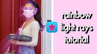 rainbow light rays tutorial video star