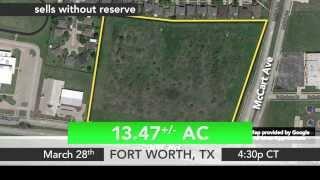 Commercial Land Auction - Fort Worth, TX