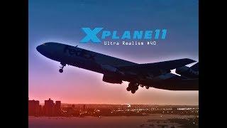 X-Plane 11 Ultra Realism #40: FedEx DC-10 Takeoff and Landing at Boston-Logan Intl