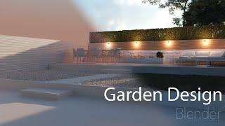 Garden Design - Blender Timelapse