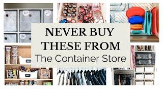 The Container Store Organizing Products // The Best and Worst Organizing Products