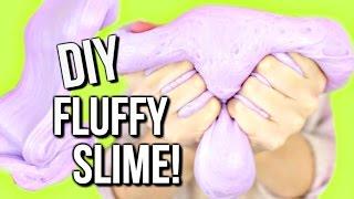 DIY GIANT FLUFFY SLIME! How to Make Fluffy Slime Without Borax, Liquid Starch, Detergent