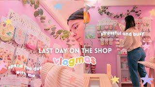 Restocking and making prouducts while having a busy shop Small Business Vlogmas day 21