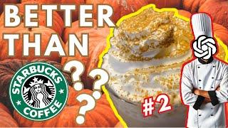 Pumpkin Spice Latte! | #2 Recreating ChatGPT Recipes!