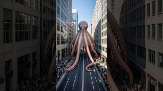 Giant Octopus Invades the City! A Street Wonder 