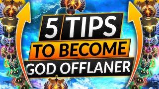 5 TIPS To Become Pro OFFLANER - 11K MMR Secrets For Free MMR - Dota 7.35b Guide