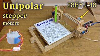 148x210mm Arduino CNC plotter using 28BYJ-48 stepper motors