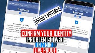 Please Confirm Your Identity Facebook Problem  | Choose a Security Check Facebook | English