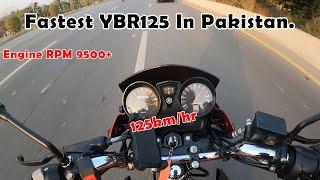 Yamaha YBR125 Top Speed Test || Fastest YBR In Pakistan