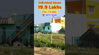 House 19.9 lakhs only️plots 7.8 lakhs onlynear Tidel park #shorts #viralvideo