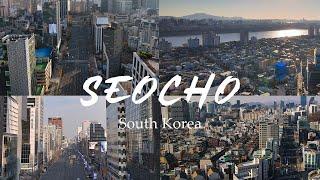 [4K] Seoul, Seocho-gu of Korea Drone Footage video, 서울 서초구 여행 영상 모음집